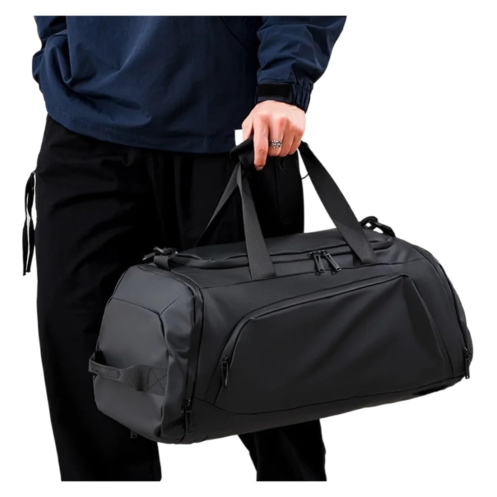 Bolsa Grande for Gimnasio y natación, Deportes de separación Ropa Seca húmeda, Bolso con Compartimento Independiente for Zapatos, Mochila, Bandolera un Solo Hombro