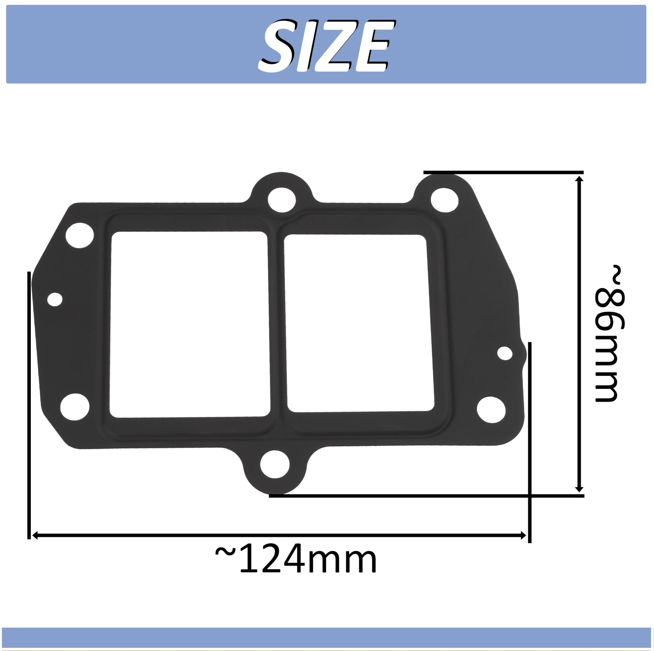 AERZETIX - C70108 - Guarnizione di tenuta della valvola EGR AGR - compatibile con numeri OE A6511422480 14781-HG00B