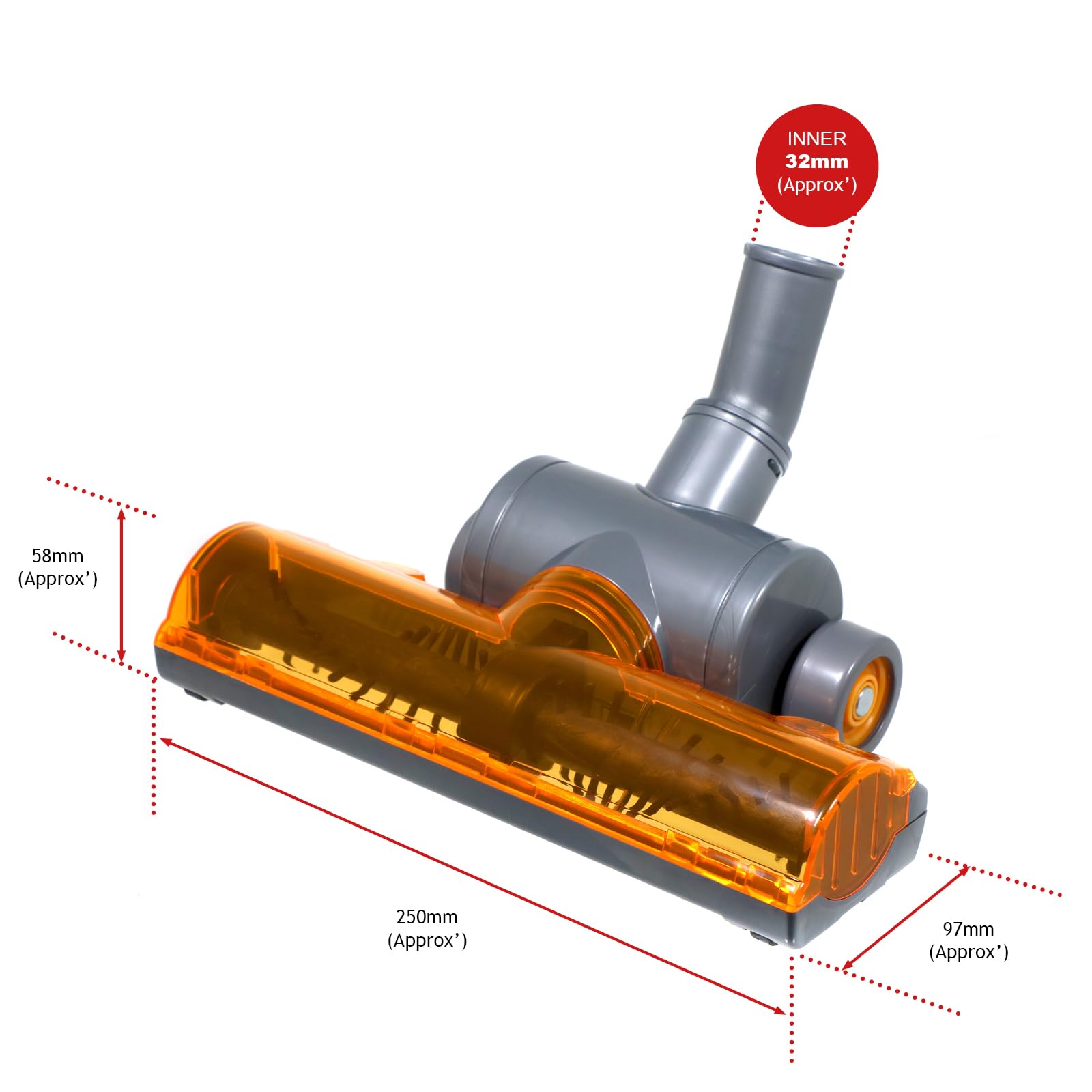 Image secondaire de SPARES2GO Tête de brosse turbo compatible avec aspirateur Dyson DC50I DC51 DC52 DC53