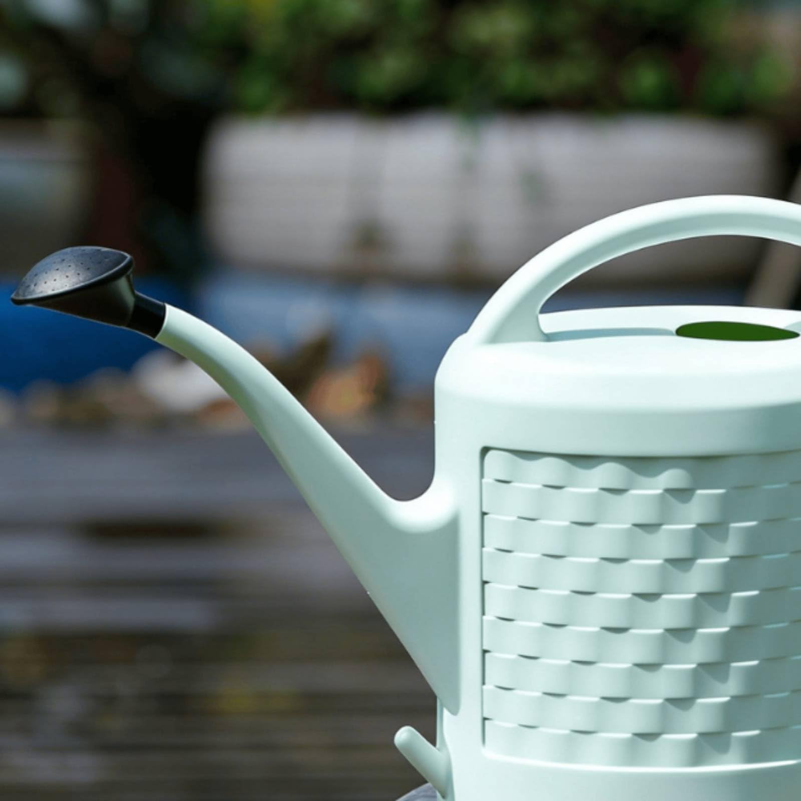 Arrosoir à Arrosoir Pot d'Arrosage Arrosoir de Jardin Arrosoir pour Plantes à Débit Doux et Régulier Tête Démontable pour Modes de Pulvérisation, Vert Matcha, 12L