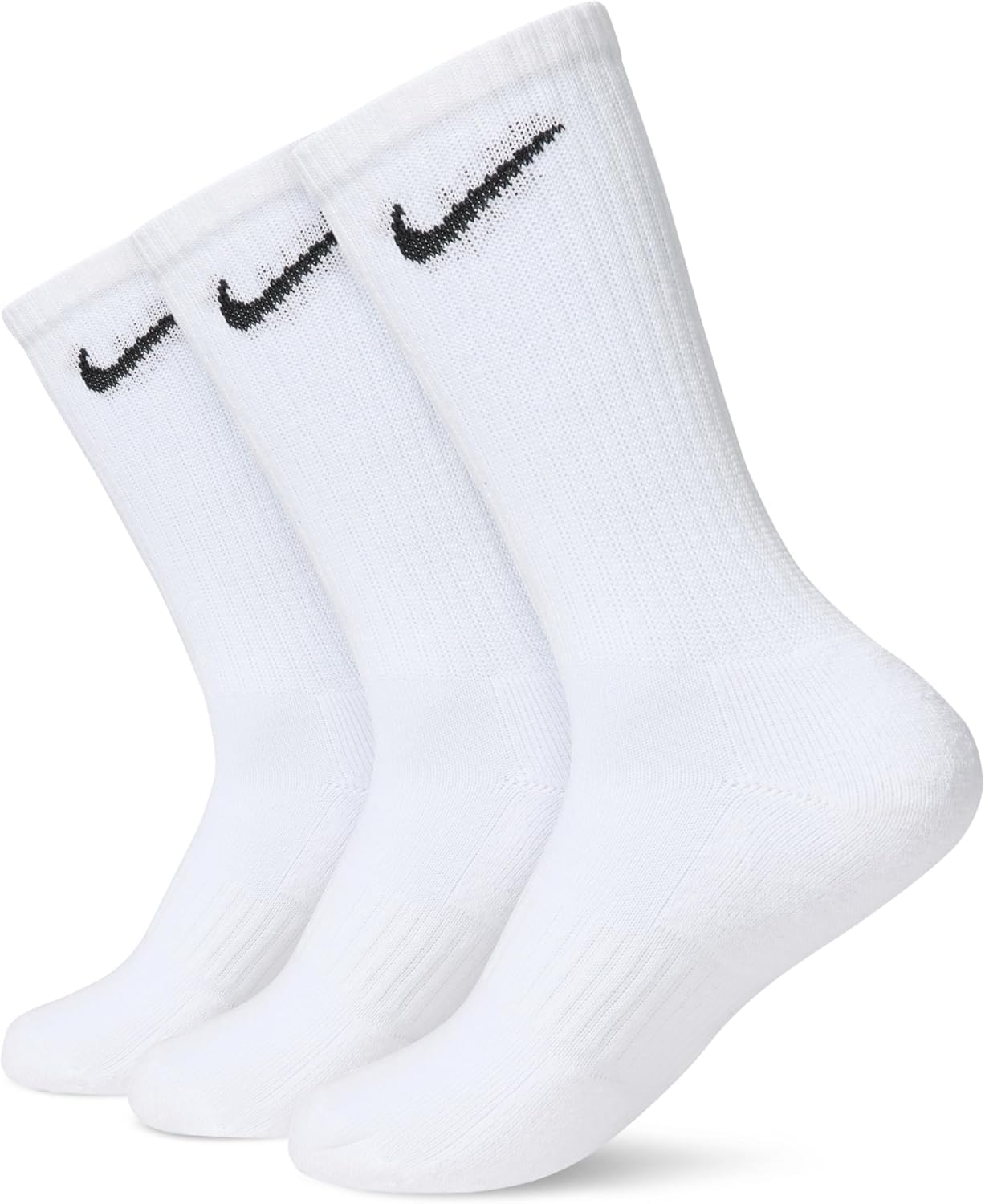 Nike Everyday Cushioned Crew Long Athletic Training Casual Socks - 3 Pack