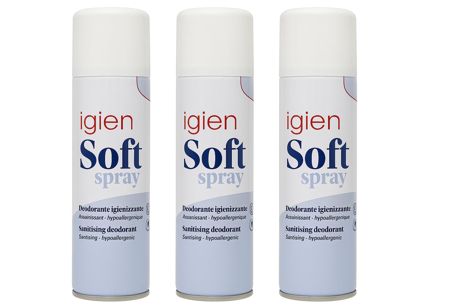 RAMPI Tris Deo Igiensoft Spray Deodorante Igienizzante Tessuti 3x400ml