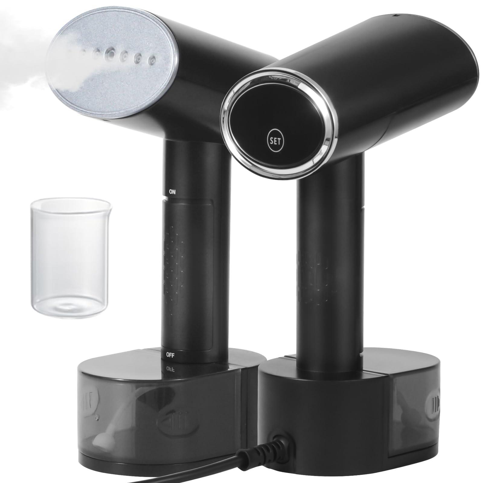 Souvik Ferro da Stiro a Vapore Portatile 1600W con Serbatoio 300ml, Preriscaldamento 15 Secondi, Professionale per Abbigliamento, Completo di Guanto – Ideale per Viaggi, Ufficio e Casa