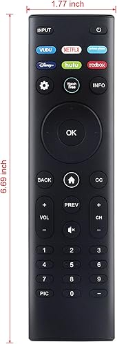 Miniatura 2 de XRT140R Reemplazo remoto para todos los Smart TV Vizio OLED55-H1 OLED65-H1 V655-H1 V435-H1 V555-H1 V655-H9 M50Q7-H1 V585-H11 D24h-J09 D24f-JJ09