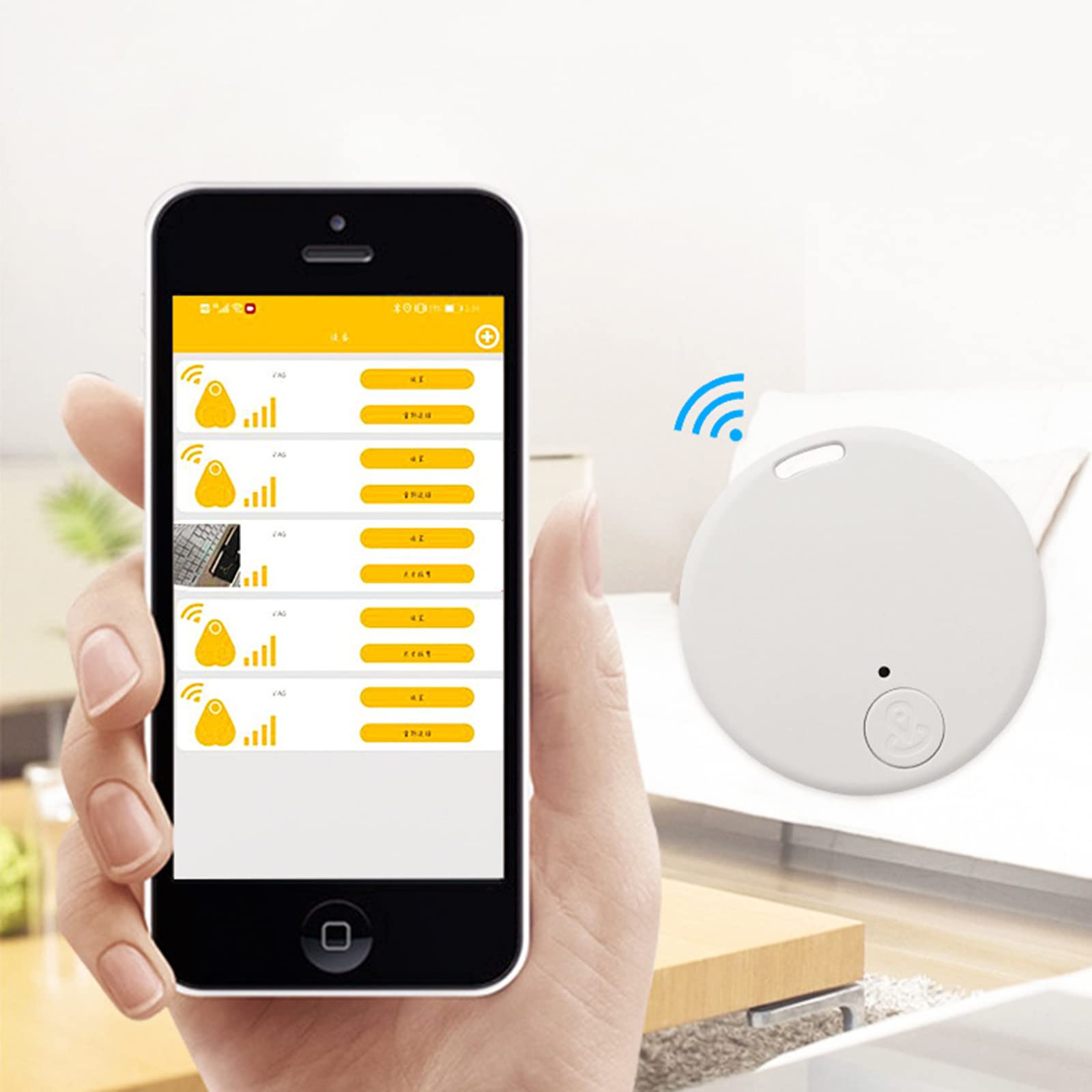 Amazon.co.jp: スマートタグ 紛失防止タグ 7g 軽量 双方向に使用 コンパクト コイン型 gps 財布/鍵/ペット ブラック :  家電＆カメラ