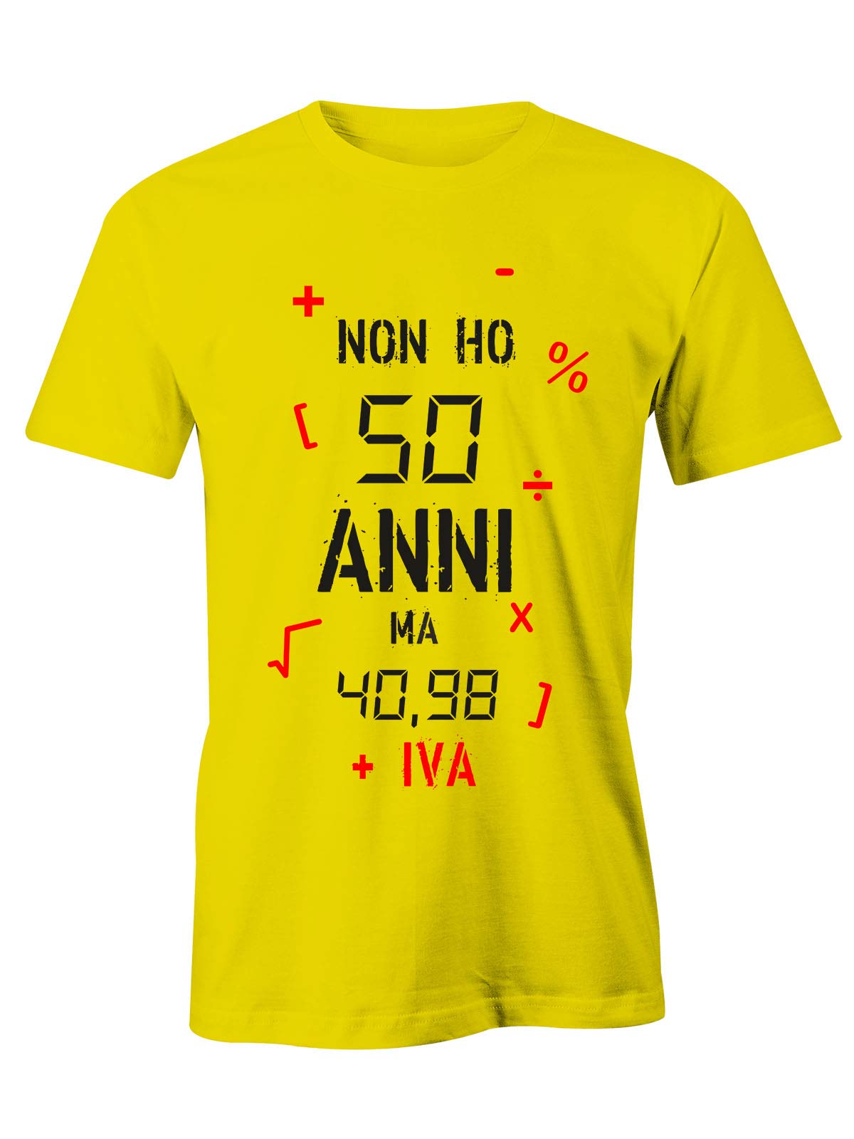 Puzzletee T-Shirt Compleanno 50 Anni - Maglietta Divertente In Cotone - Idea Regalo (Taglie Uomo/Donna/Bambino)