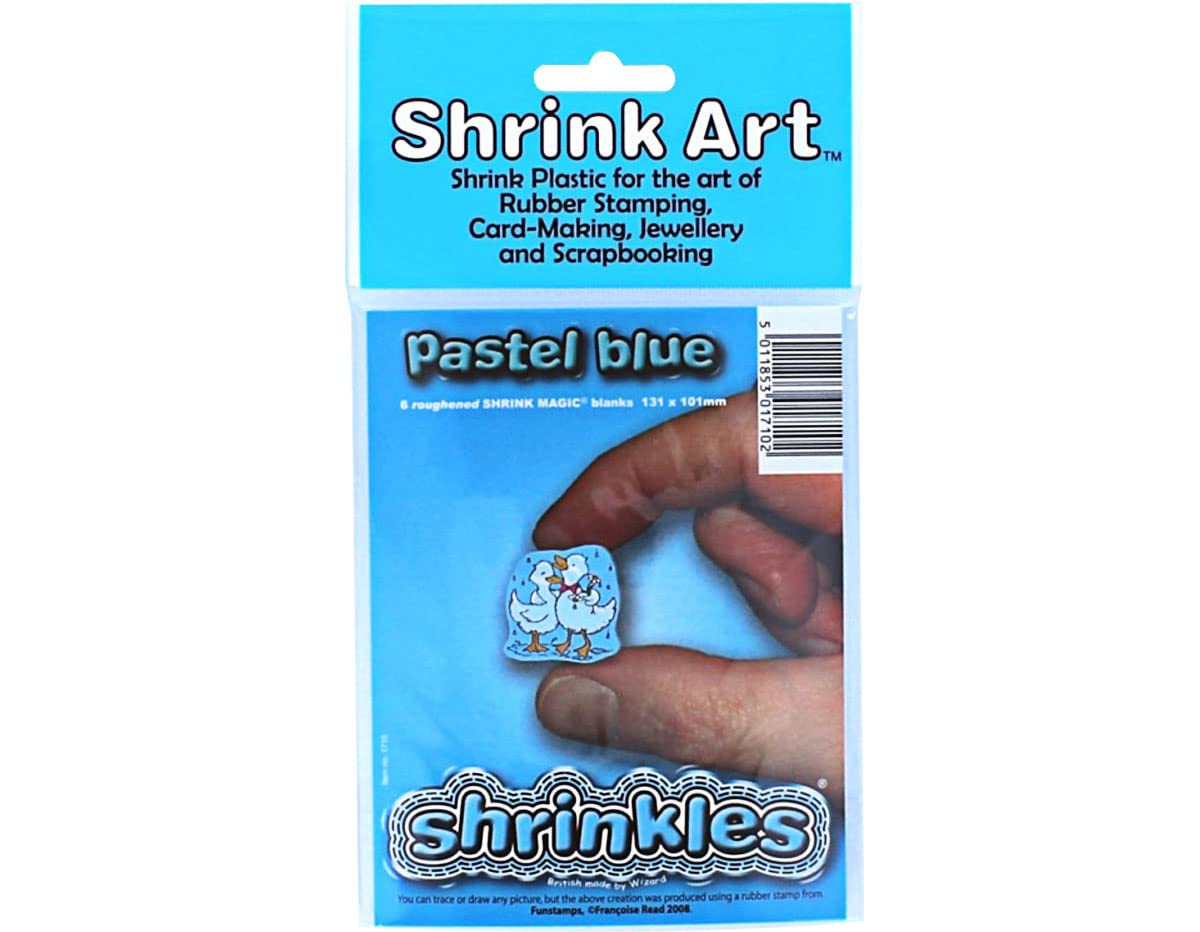 Shrink Art Original Shrinkles, Pastel Blue Craft Sheets (Small Pack)