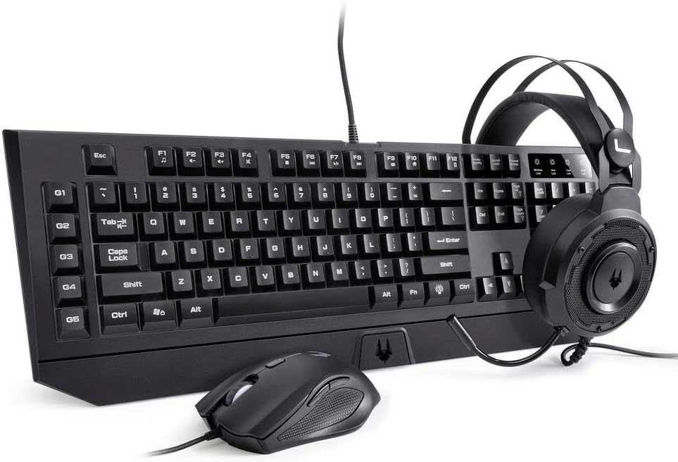Phantom Gaming Starter Kit with Headset, Mouse and Keyboard - Black (ACROXTW2000)