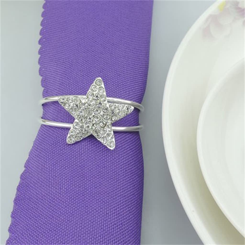 100 Stück Hochzeit Tischaccessoires Party Servietten Schnalle Festdekoration Zubehör Mahlzeit Dekoration Serviettenringe (Einheitsgröße)