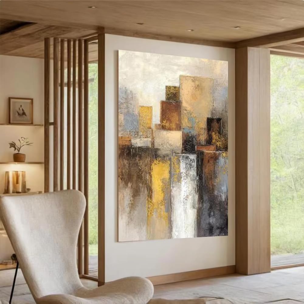 awtrhfc Abstract Painting Nordic Mediterranean Dwelling Wall Art Picture for Home Living Room Decor Image Artwor(50x75cm(20x30in)/No frame)