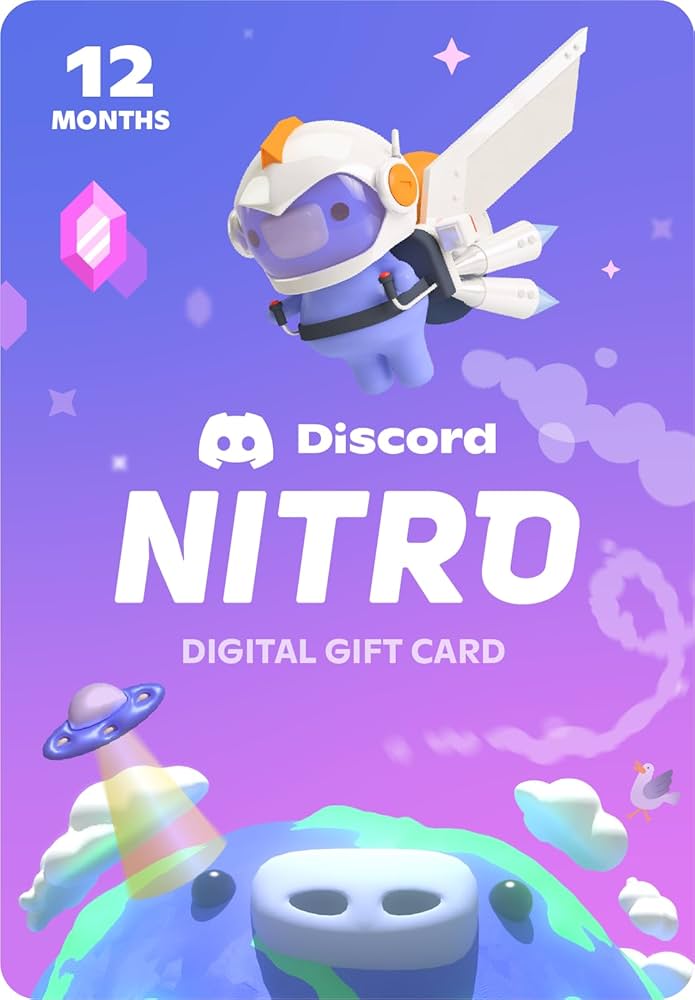 Amazon.com: Discord Nitro 12-Month Subscription Gift Card