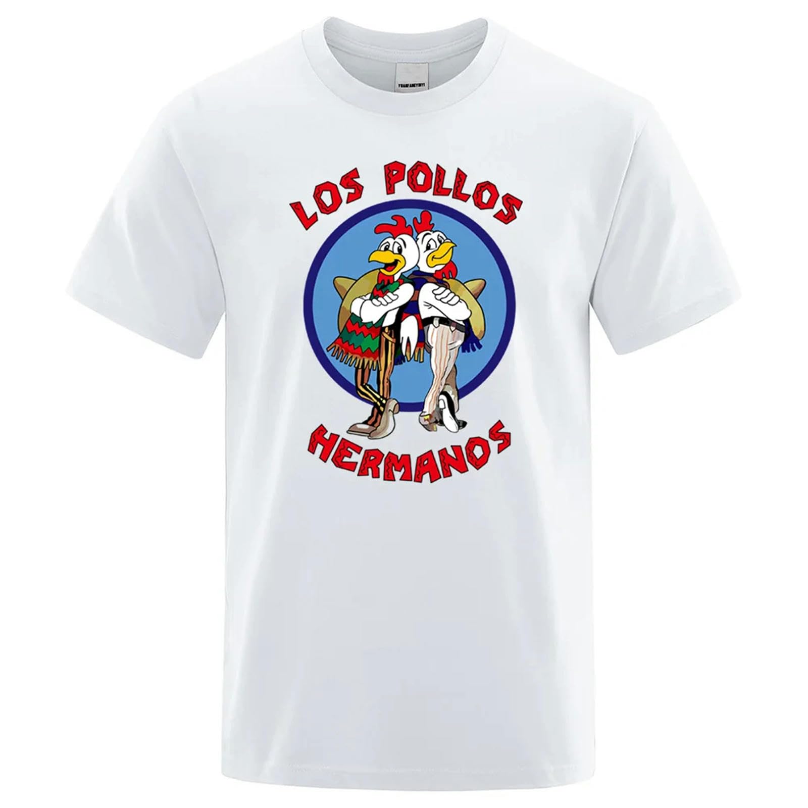 Camisetas Manga Corta Hombre Camiseta Divertida Fashion De Transpirable Suelta-Rojo-Metro