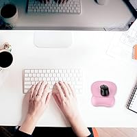 Vista 5 de EooCoo Alfombrilla ergonómica para mouse con soporte de muñeca, alfombrilla de mouse con reposamuñecas de espuma viscoelástica y base antideslizante