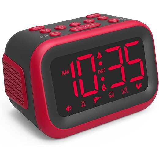 115dB Loud Dual-Alarm Clock