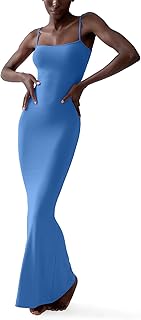 Women's Slip Maxi Dress Sexy Ribbed Bodycon Dresses Long Dress - Buy now