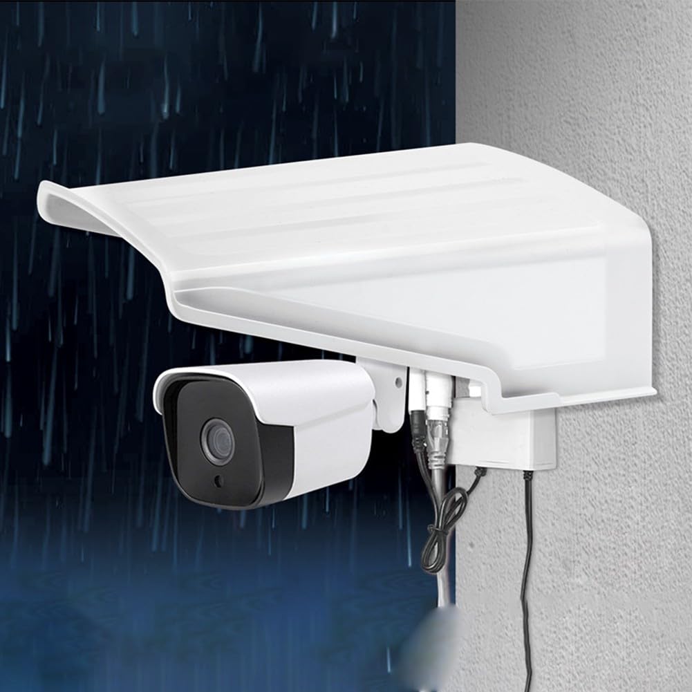 Protector de cámara de seguridad para exteriores, paquete de 2, protección de plástico duradero contra daños causados por el sol y la lluvia, carcasa de cámara resistente a la intemperie para mayor