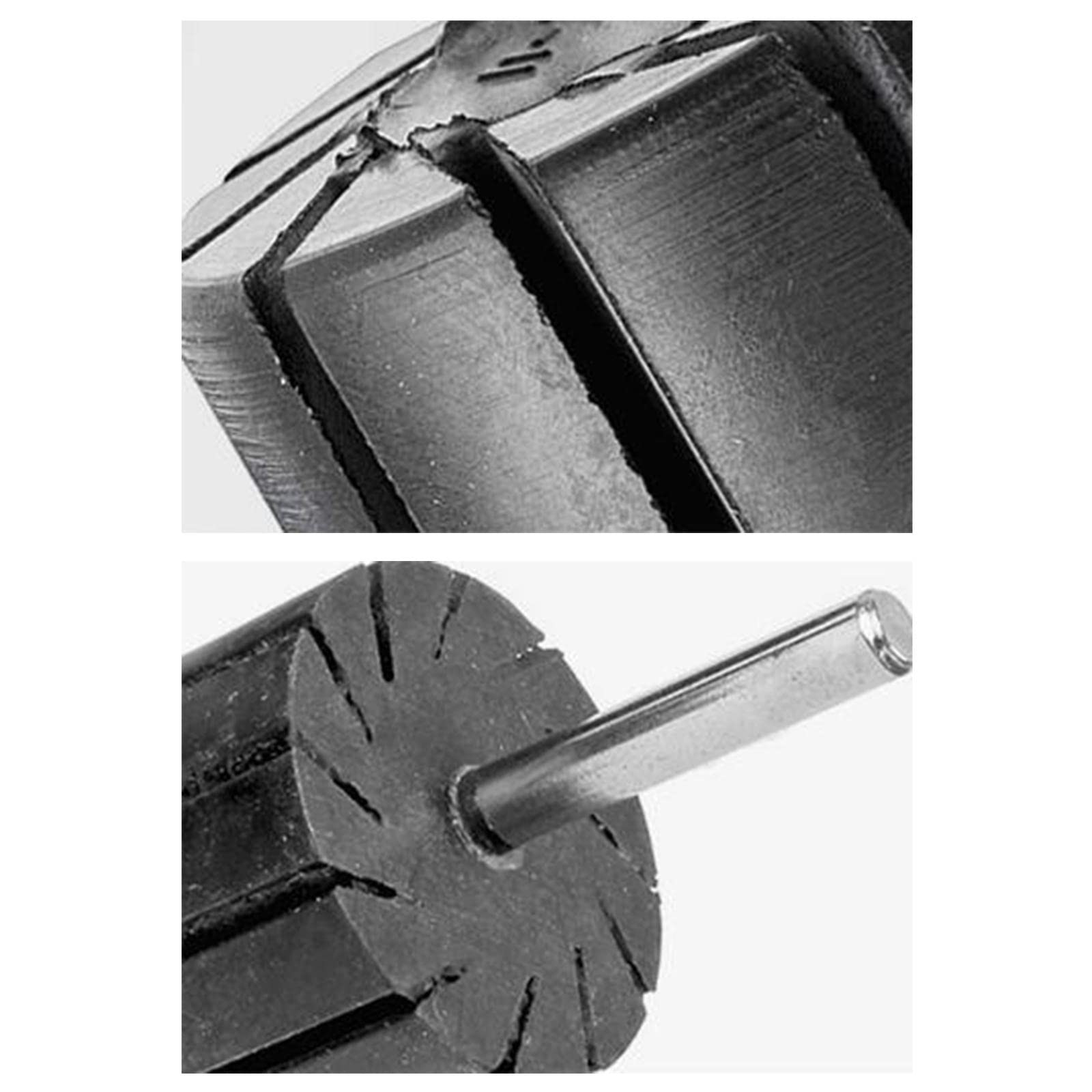 Schleifwalze Gummimandrel Schleifzubehör Spindelaufsatz Polierhilfe Schleifpapier Rutschfest für Kunsthandwerk Holzarbeiten Metallschleifen Bastelbeda, 15 mm x 30 mm