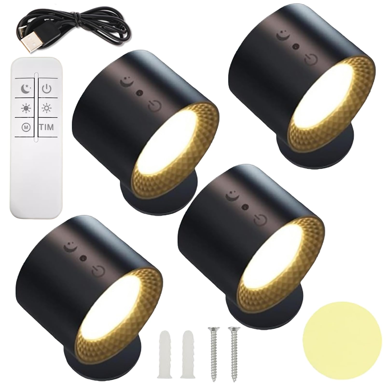 Glowright Smart Lights 2.0 – Cordless, Magnetic, 360° Rotation, 3 Color Temps & 7 RGB Colors For Any Mood!