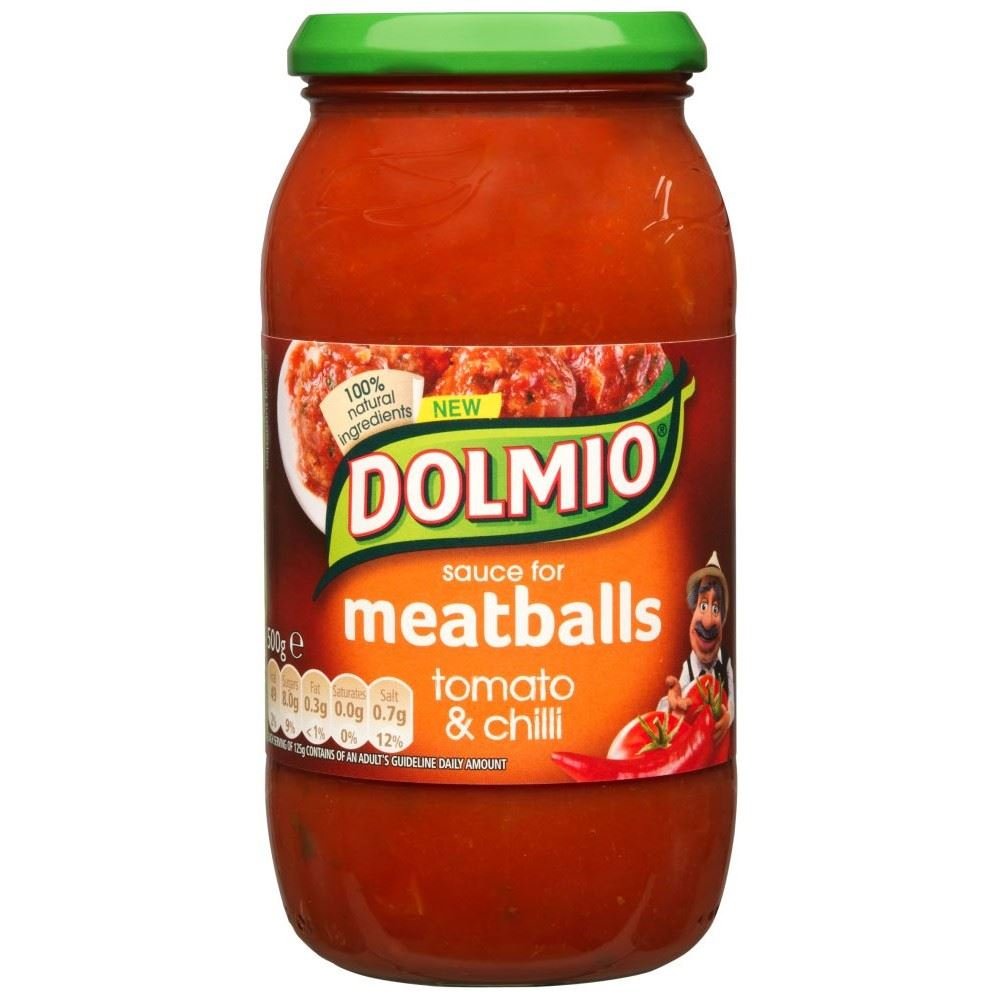 Dolmio Sauce for Meatballs Tomato & Chilli (500g