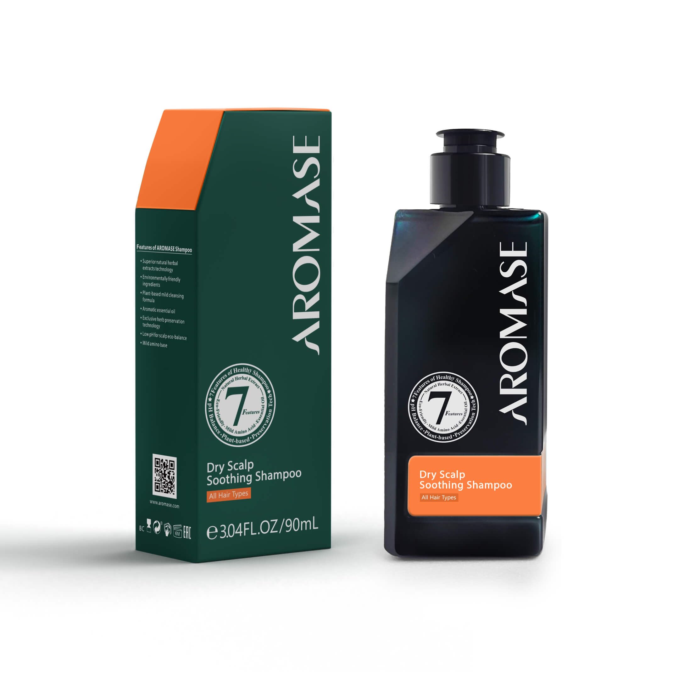 AROMASE Sensitive Essential Shampoo - Brings Dry Scalp Back to Its Natural Balance - 90 ml