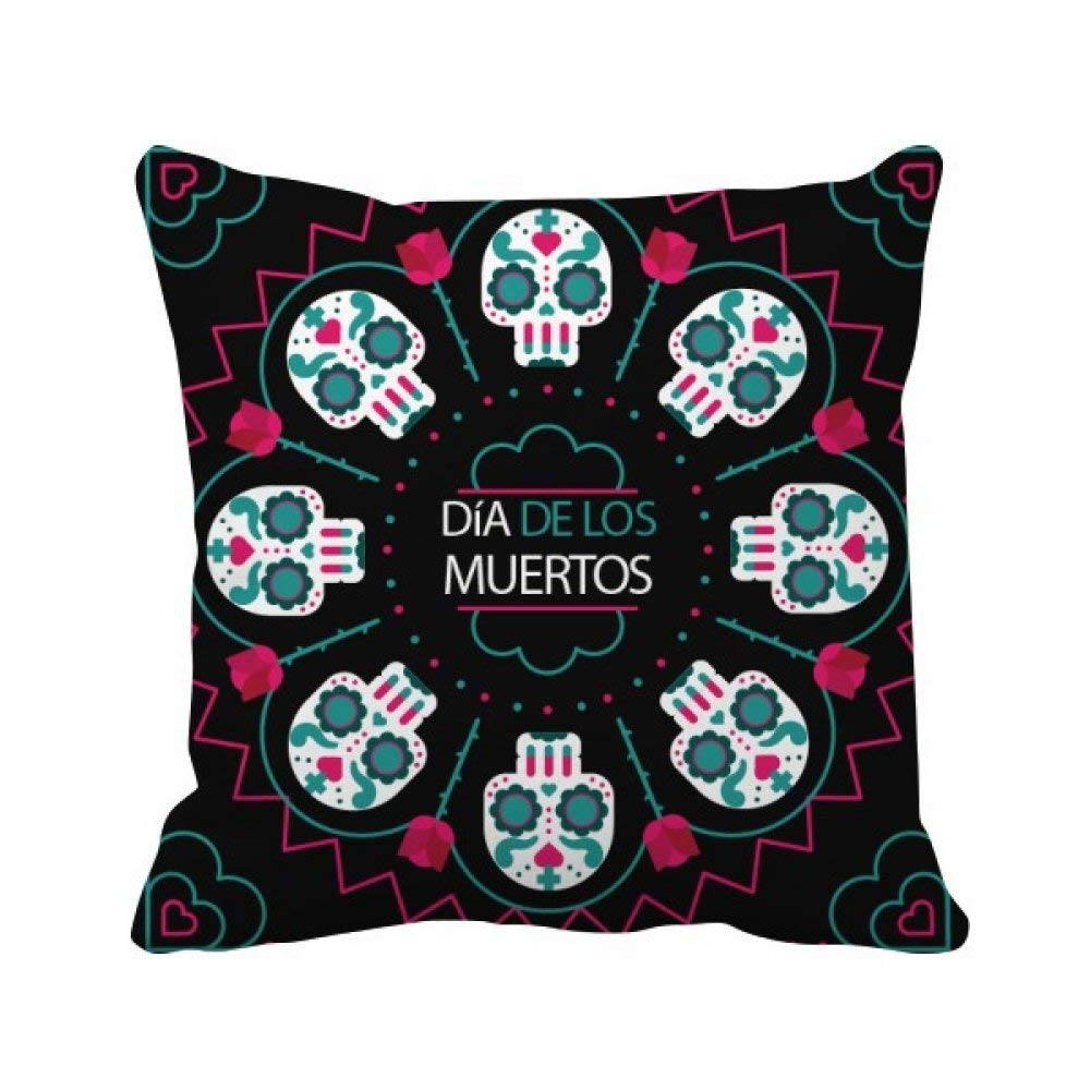 Housse de coussin tête de mort lavable pour protéger et décorer le canapé