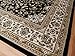 AS Quality Rugs Area Rugs, Medallion Traditional Rugs for Bedroom & Living Room, Oriental Rugs, Easy-Cleaning, Washable, Stain Resistant, Eco-Friendly (Black, Large 8x11)