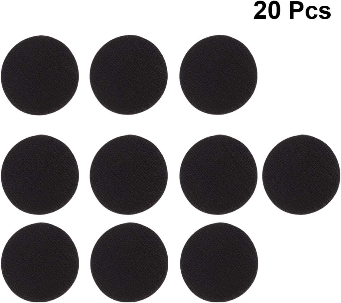 SHINEOFI 60 Sets Removable Hook Loop Tape Dots Round Self-Adhesive Stickers Mounting Tape with Adhesive for Home Classroom Office