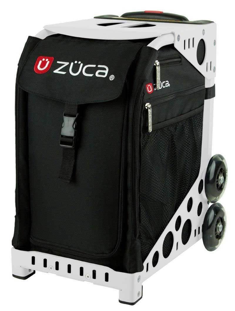 ZUCA Bag Obsidian Insert & White Frame w/Flashing Wheels