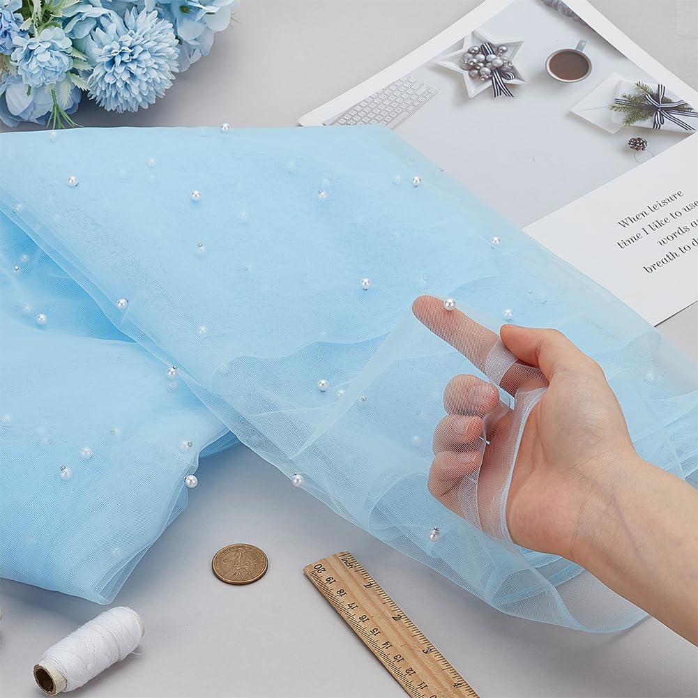 Amazon.com: FINGERINSPIRE 3.28 Yards Pearl Tulle Lace Fabric