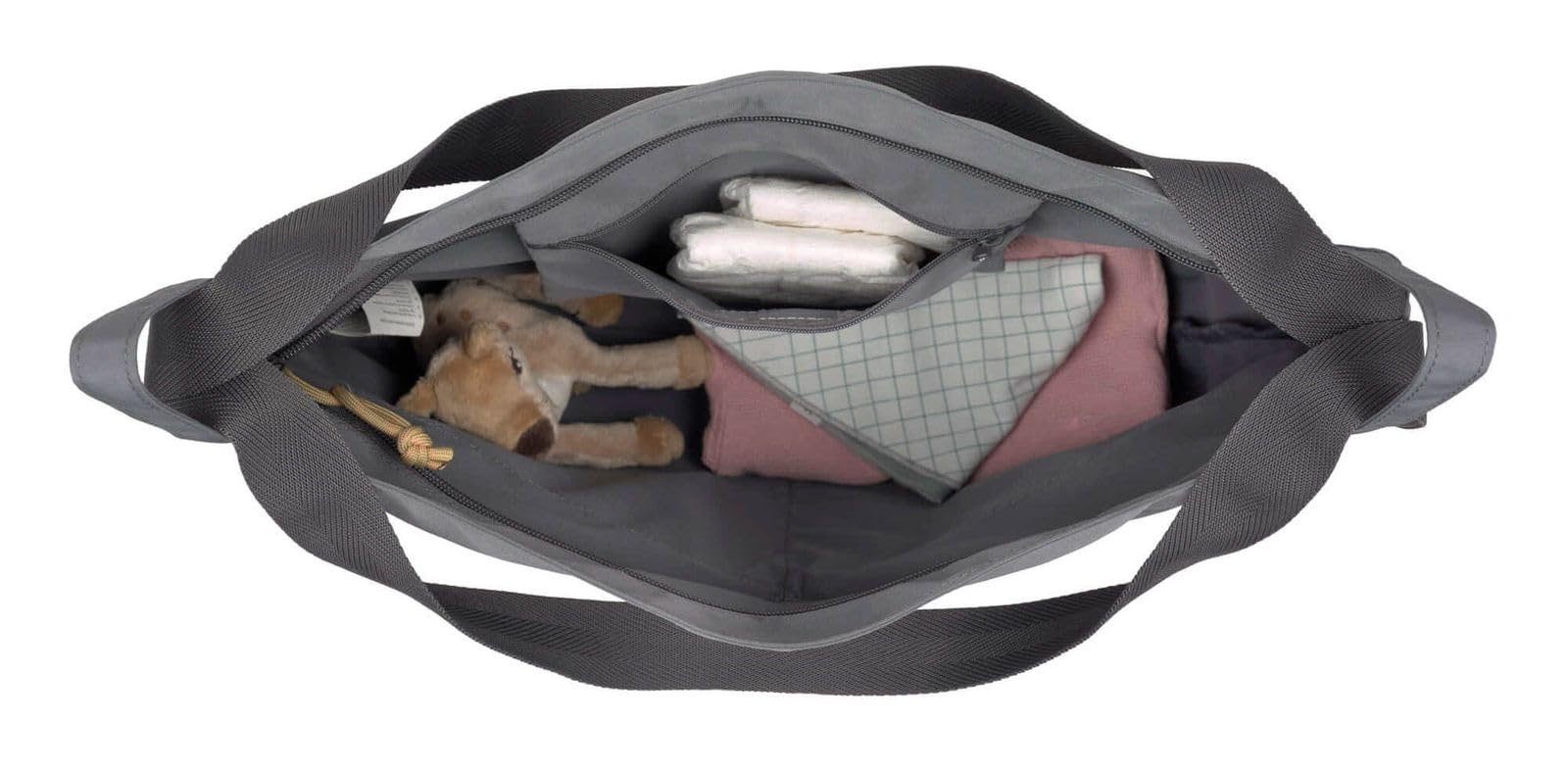 Lässig 1107004236, Borsa Buggy/Casual Conversion Buggy Bag Grigio Anthracite - 348 g
