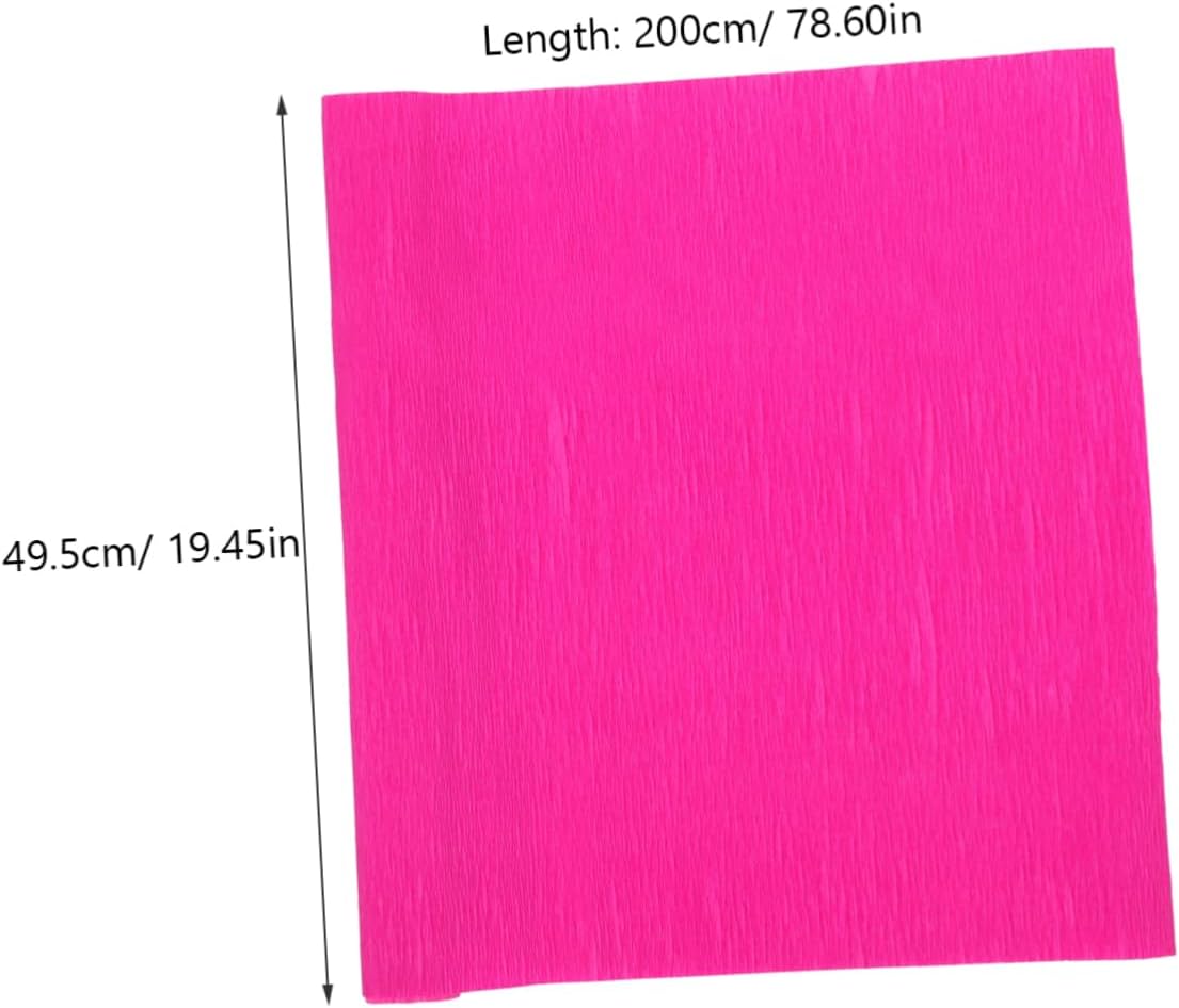 Holibanna 2rolls Crepe Paper Roll for Crafts Wrapping Paper for Flower Making Party Decorations and Festive Events Fruit