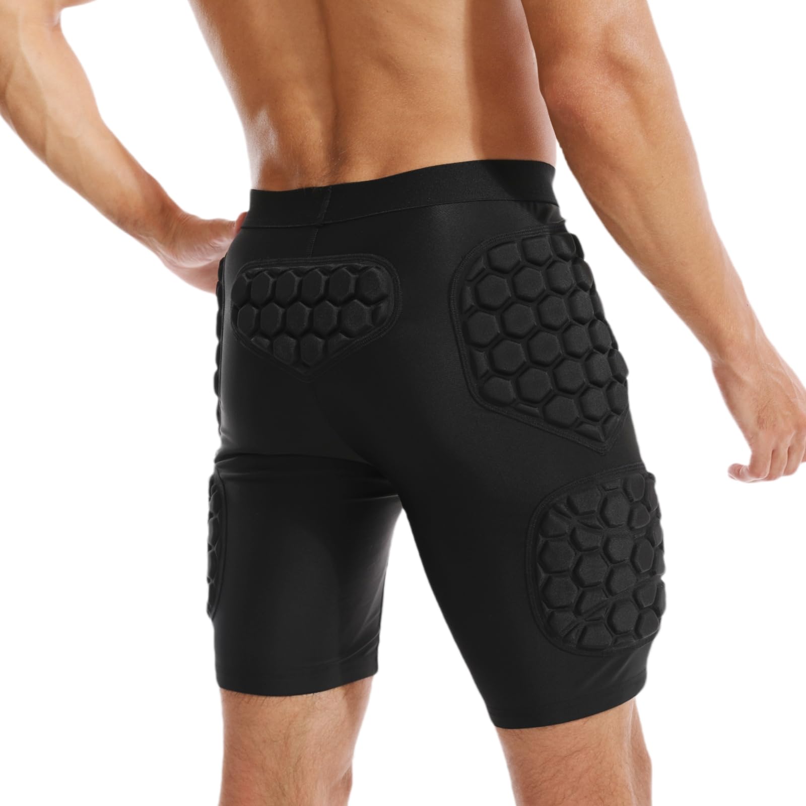 Jormino Football Girdle 5- Pads Hip, Butt Protector Goalie Shorts for Basketball, Baseball, Hockey, Rugby XXL