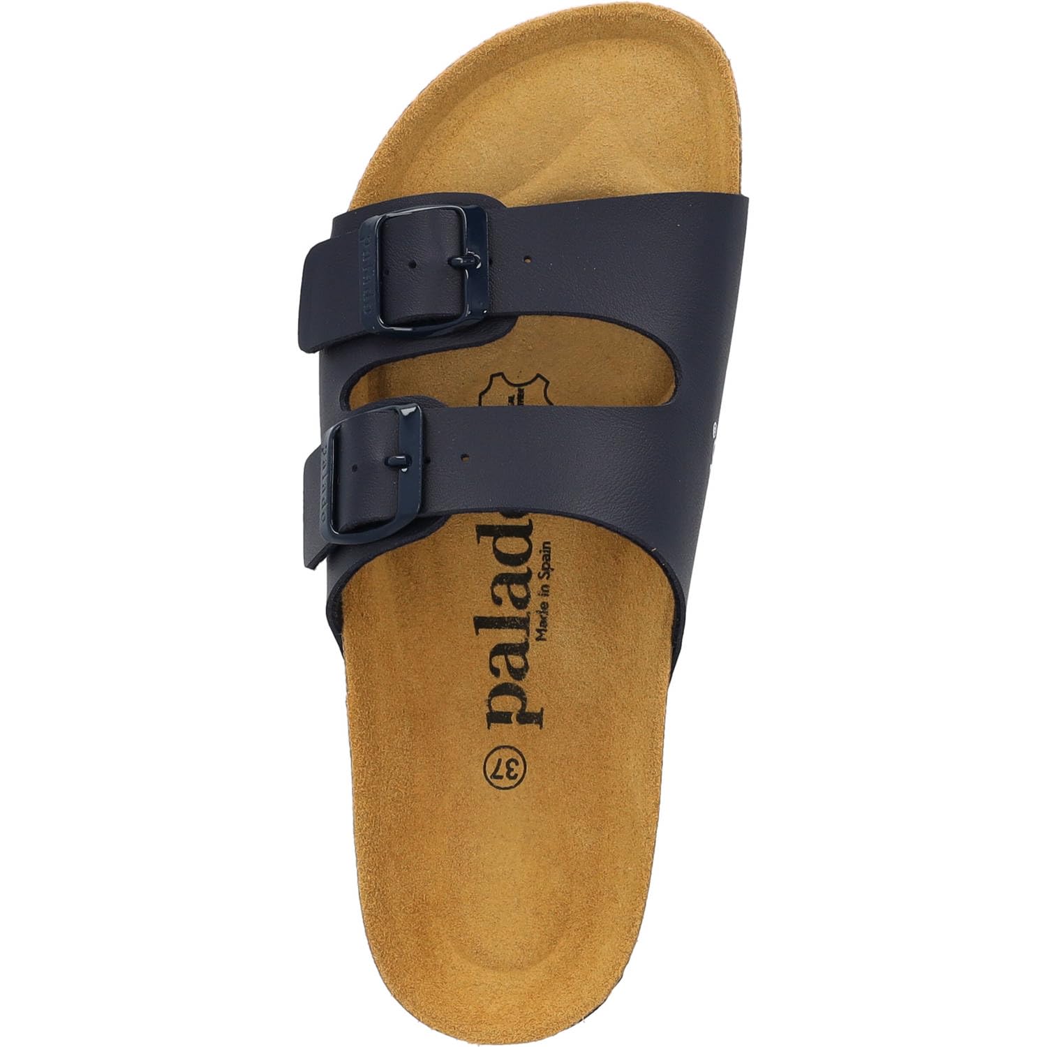 Palado Damen Pantoletten Milos Matt – bequeme Sandalen Made in Spain - Hausschuhe mit dämpfendem Kork-Fußbett - modische Sommerschuhe