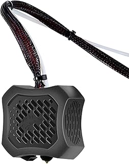 WUYUZI Extruder Kit,Original Assembled Full Extruder Hotend Kit Double Cooling Fan with 0.4mm Nozzle Aluminum Heating Block 100K Ohm Thermistor 24V Compatible with Ender-3 V2 3D Printer