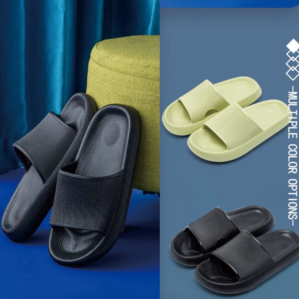 Pillow Slides, Pillow Slides,Unisex Shower Slide Sandal Summer Slippers Non Slip Soft Pool Slides Thick Sole Open Toe Style Slippers Ultra Soft Extra Cloud S