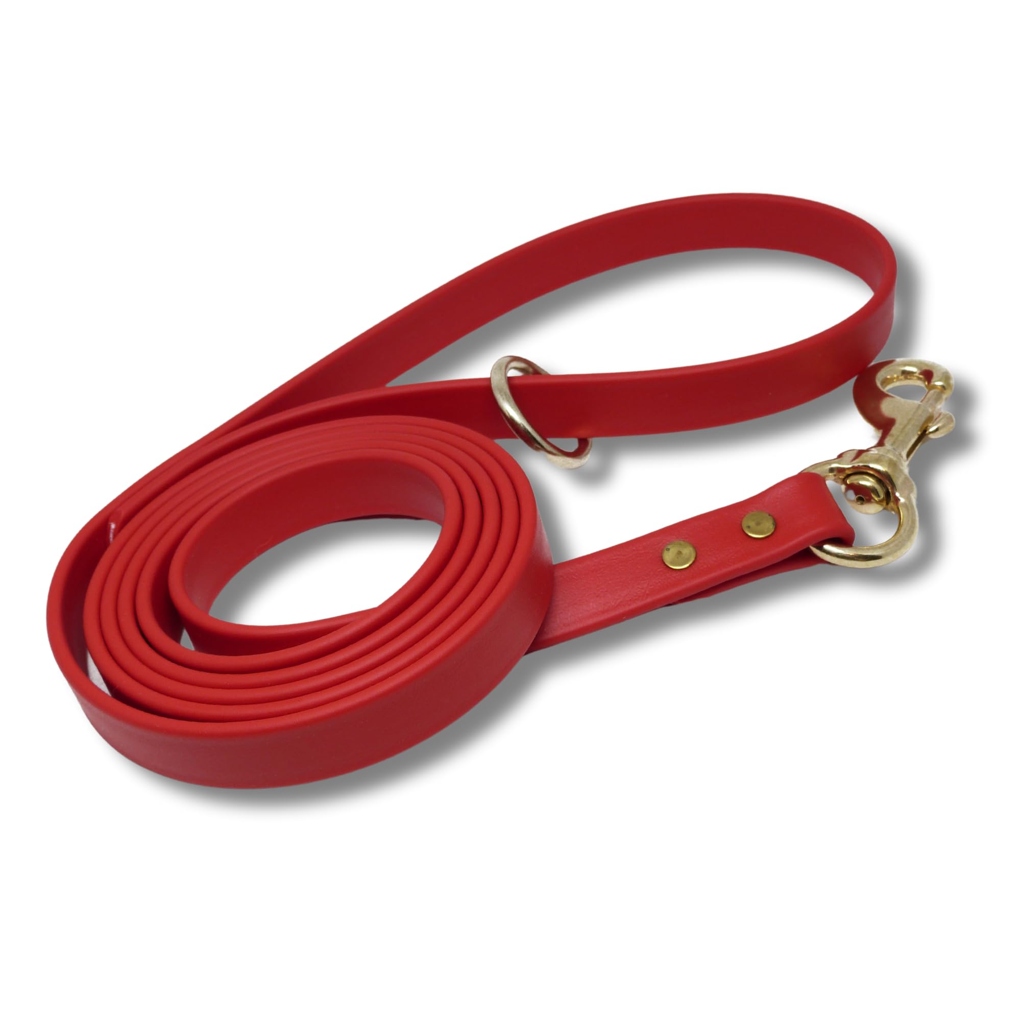 JIM HODGES DOG TRAINING Gummy Dog Leash, Biothane, Dog Training Leash, Made in The USA, 6 Feet, Various Sizes & Colors (5/8, Red)