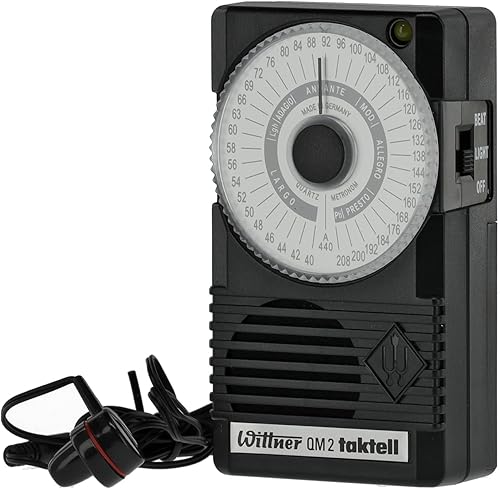Miniatura 2 de Wittner 902720 Taktell Quartz QM 2 Metrónomo, Negro