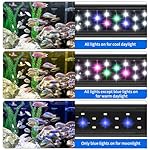 AQUANEAT LED Aquarium Light for 12 to 16 Inch Fish Tank, Auto On Off with Timer, Full Spectrum, Adjustable Brightness, Daylight Moonlight Mode, for Fresh Water Low-to-Mid Light Plants - Image 4