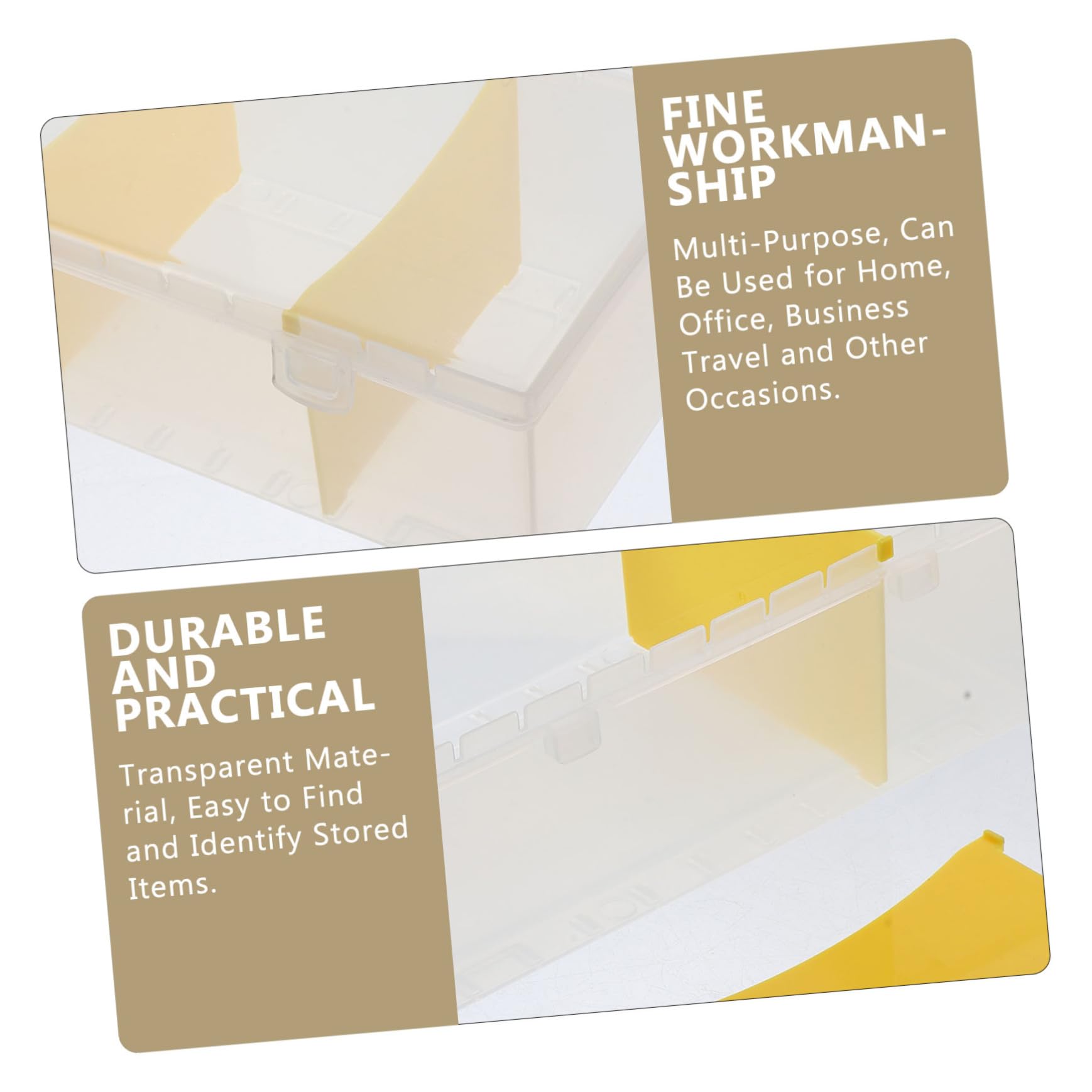 SHINEOFI Caja De 4 Piezas Mangas De Cartas Mostrar Organizador De Tarjeteros Juego De Cartas Caso Titulares Fundas Para Tarjetas De Carpeta Portátil Comercio Póster El Plastico Transparent