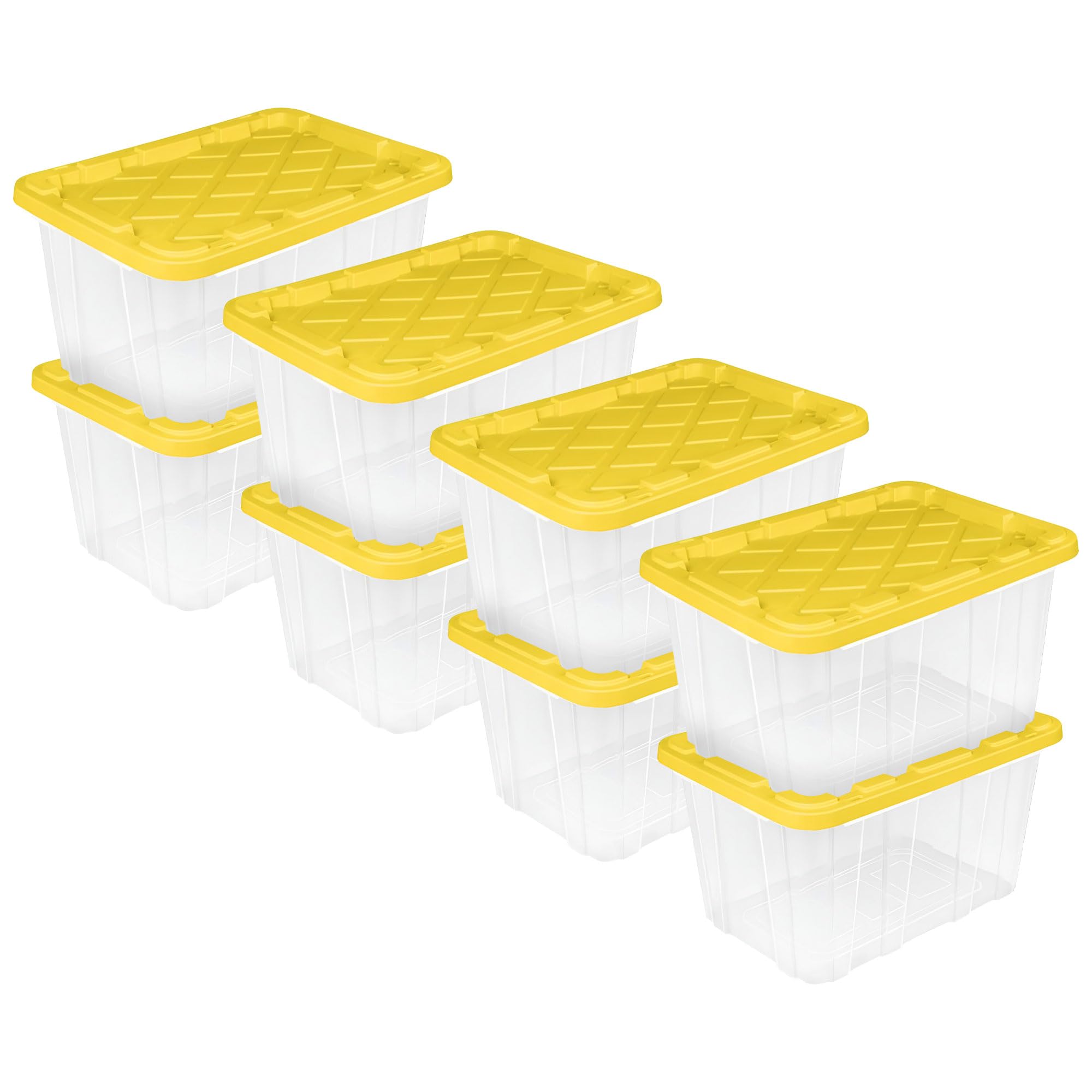 Lycee リセ 聚楽第 SSP サイン LO-2223-X Sterilite 80-Qt Clear Plastic Stackable Storage Bins, Gasket