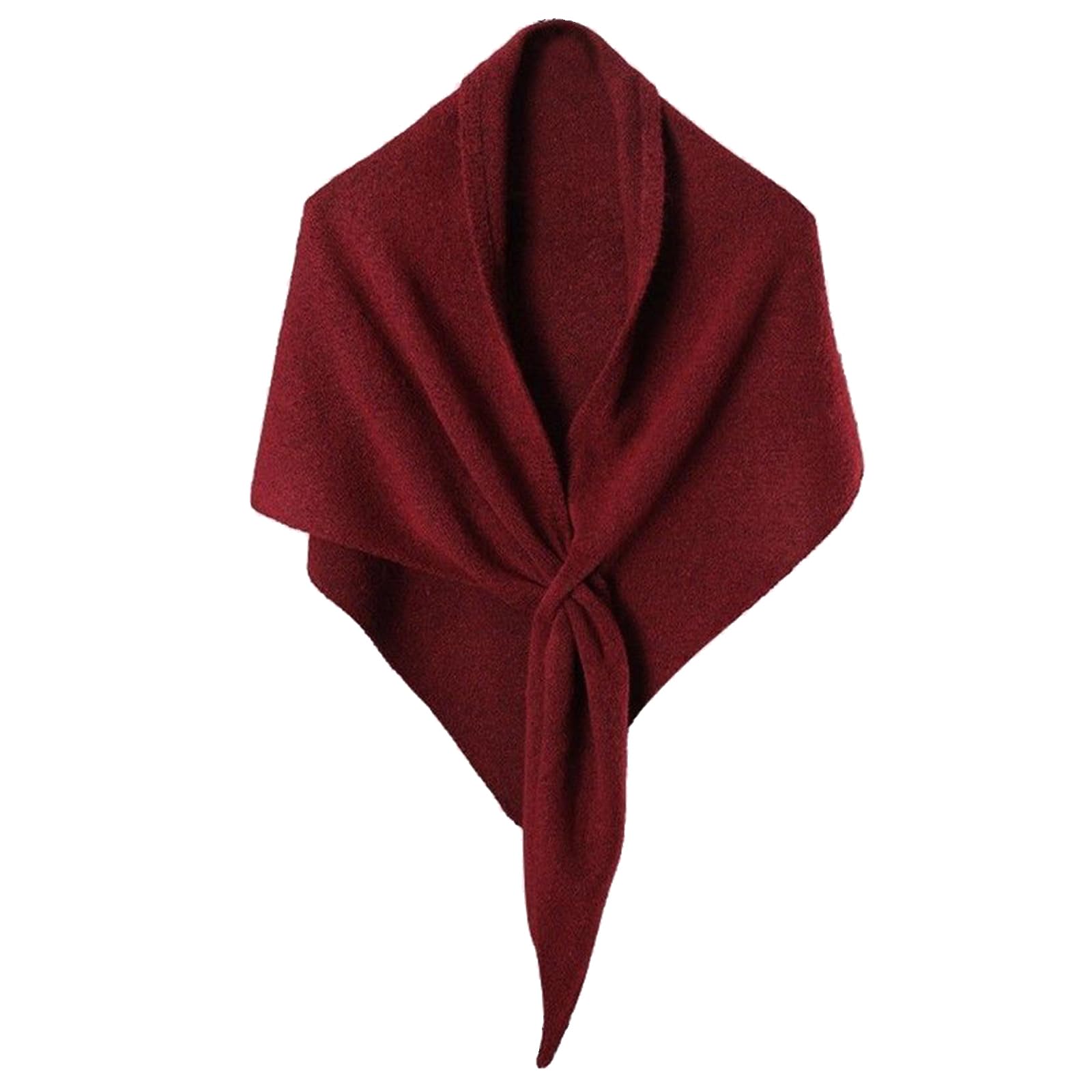 MICFENY Elegant Triangular Scarf For Women Winter Shawl Wrap Soft Warm Fashionable Neck Cover