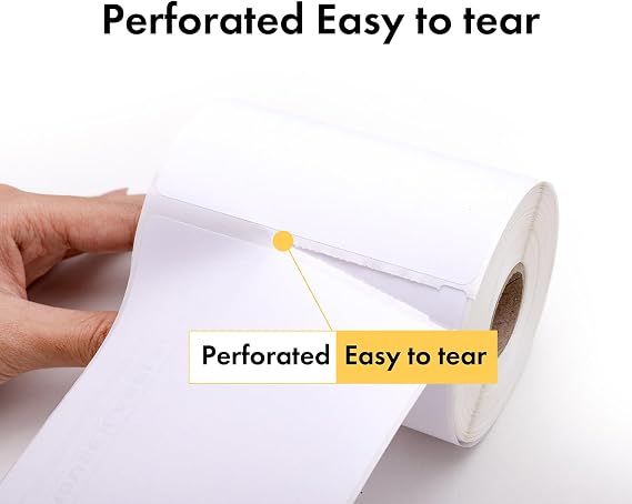 6 Rolls , 240 Labels per Roll of DYMO Compatible 30323 30573, Large Shipping Labels 2-1/8 x 4 - BPA Free