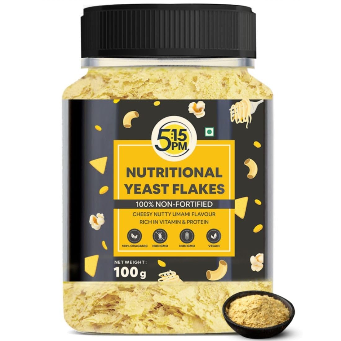 See full amazon price history chart for 5:15PM Nutritional Yeast Flakes Unfortified | Gluten Free & Vegan Yeast Seasoning | Rich in B Vitamin & Fibre | Non-fortified & Non-GMO | Nutty & Cheesy Flavour | Nooch - 100g 5:15PM Nutritional Yeast Flakes Unfortified | Gluten Free & Vegan Yeast Seasoning | Rich in B Vitamin & Fibre | Non-fortified & Non-GMO | Nutty & Cheesy Flavour | Nooch - 100g (B0D34LLTN5) Amazon Price History, Amazon Price Tracker
