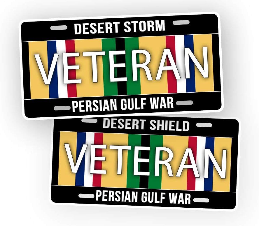 Sports Desert Storm Vet License Plate LP1068 Medlin Traders License Plate Covers