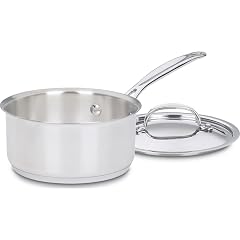 Cuisinart 1 Quart Saucepan w Cover Chefs Classic Stainless Steel Cookware Collection 719-14