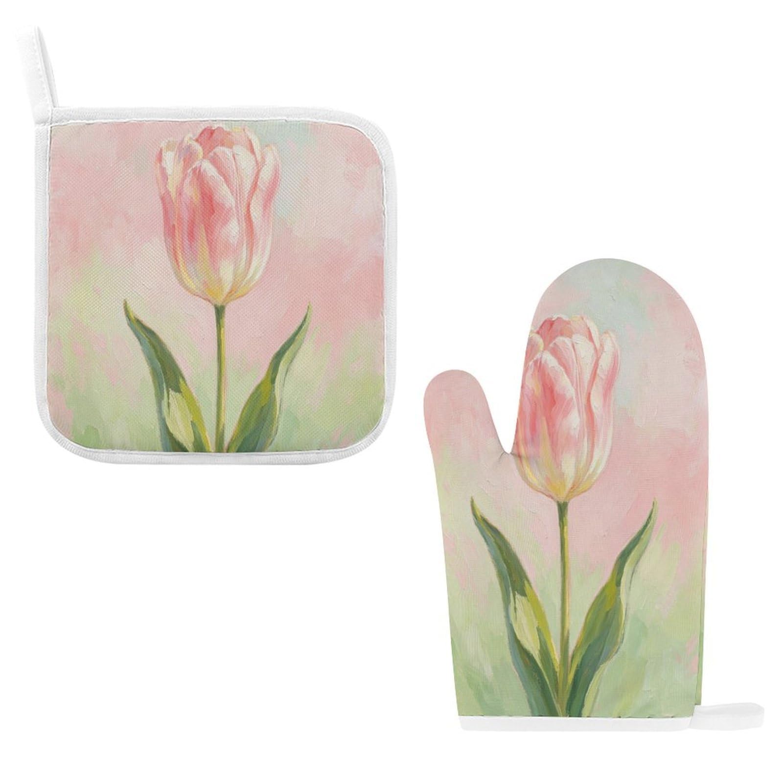 Fodpand Style Floral Pattern Oven Mitts And Pot Holders Sets