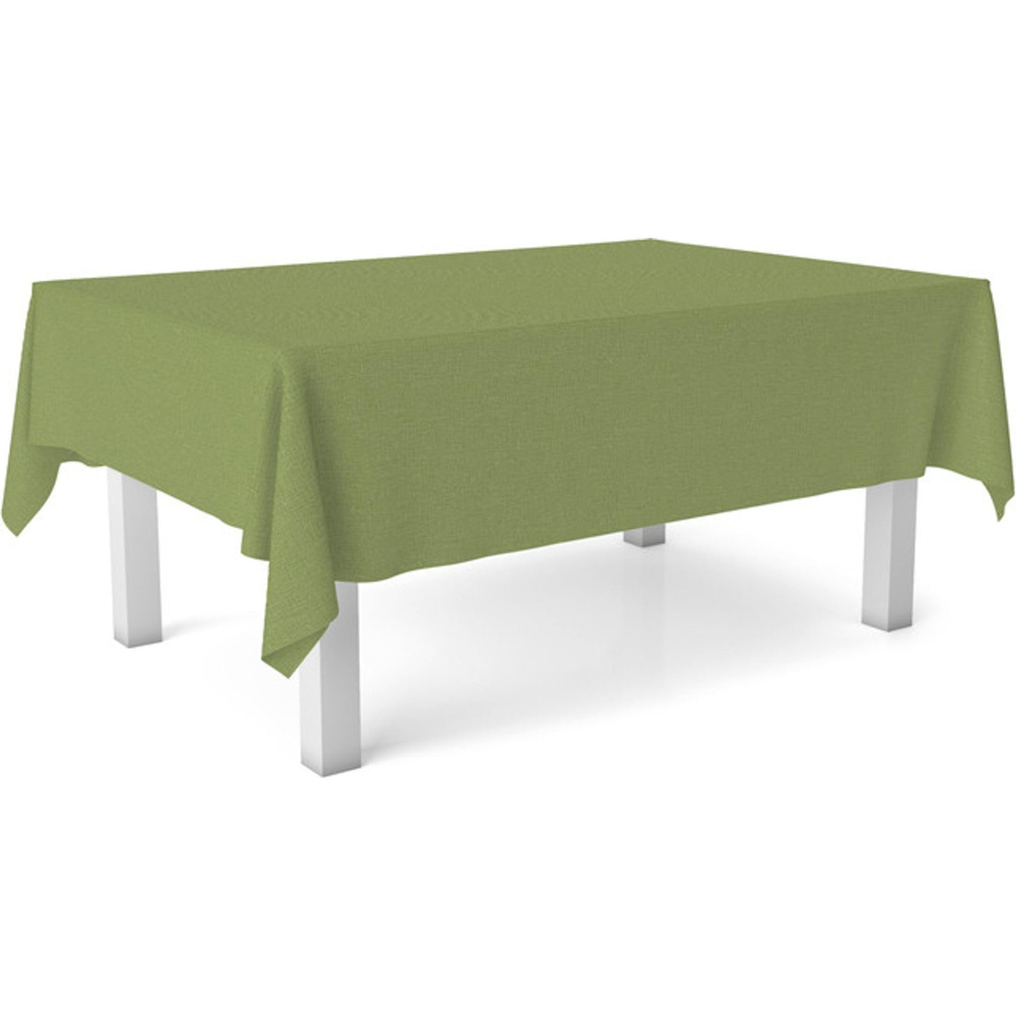 ECOMMERC3 | Oilcloth Tablecloth Size 140 Round Stain Repellent – Green Oilcloth Tablecloth 100% Made in Spain Do Not Bleed Liquids