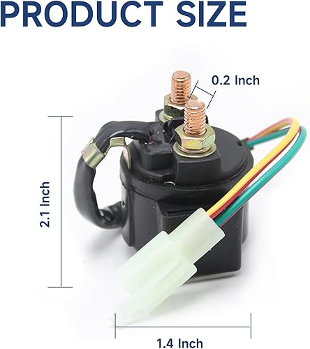 Miniatura 5 de Relé de arranque solenoide para fabricación china 50 cc 70 cc 90 cc 100 cc 110 cc 125 cc CUATRICICLO, MOTO ENDURO, KARTINGS, MINIMOTOS, CHOPPER,