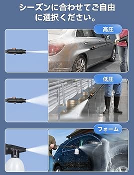 Amazon | Handife 高圧洗浄機 高圧洗車機 1500W 最大吐出圧力