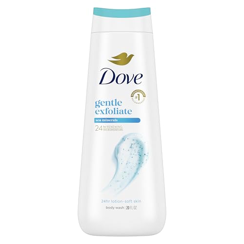 Image of Dove Body Wash Instantly Reveals Visibly Smoother Skin Gentle Exfoliating With Sea Minerals Effectively Washes Away Bacteria While Nourishing Your Skin 22 oz